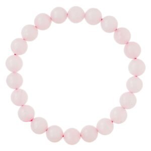 Rose Quartz Bracelet for Women Men's Gifts - Protection Healing Crystal Bracelet - 8mm Gemstone Beaded Adjustable