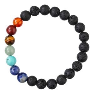 7 CHAKRA Bracelet for Women Men's Gifts - Protection Healing Crystal Bracelet - 8mm Gemstone Beaded Adjustable