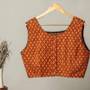 Handmade Block Print Cotton for Women ? Ethnic Floral Printed Top with Long Sleeves